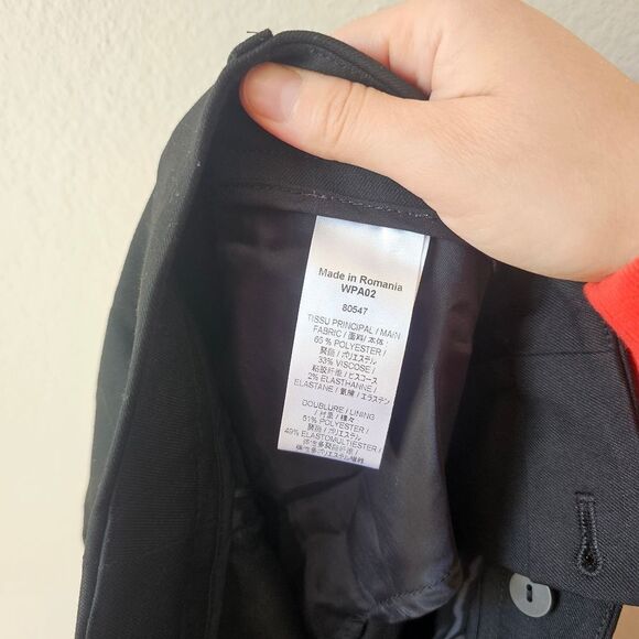 Tiffany Co Wardrobe Black Womens Slacks Unhemmed Size 18 - Picture 5 of 6